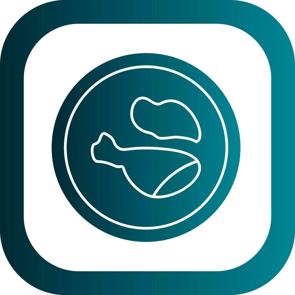 Chicken Vector Icon Design