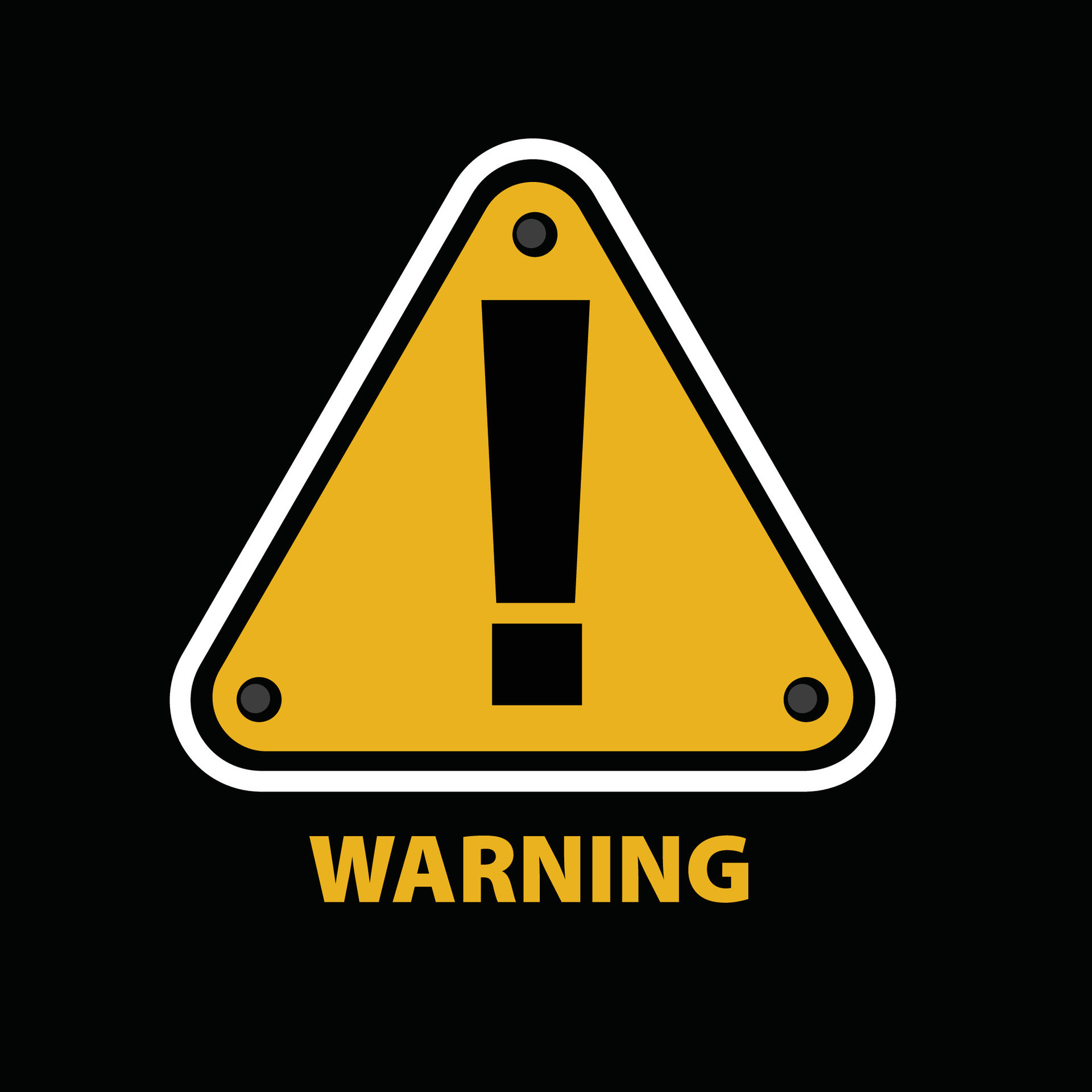 triangle exclamation mark warning sign 31394449 Vector Art at Vecteezy