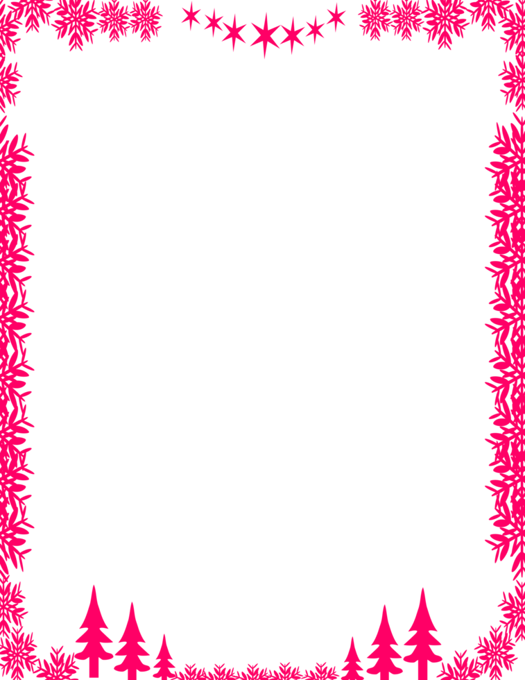 Rectangle winter frame png