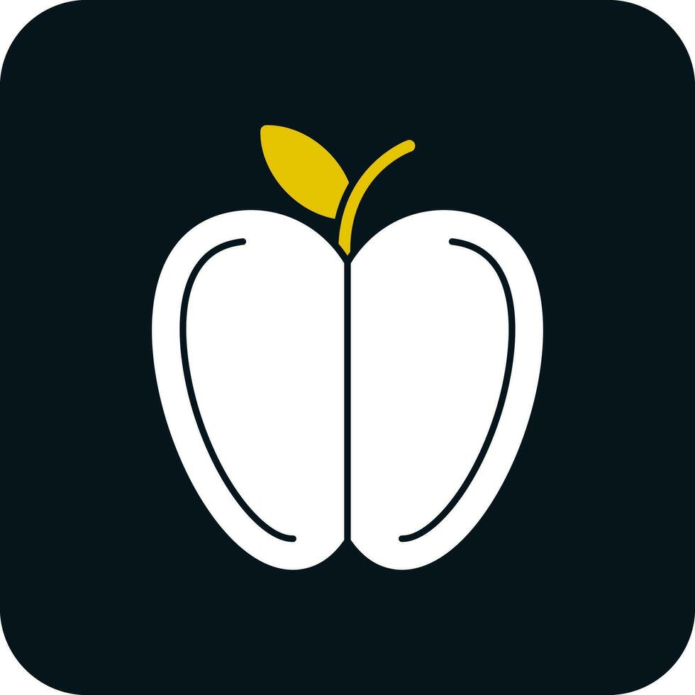 diseño de icono de vector de manzana