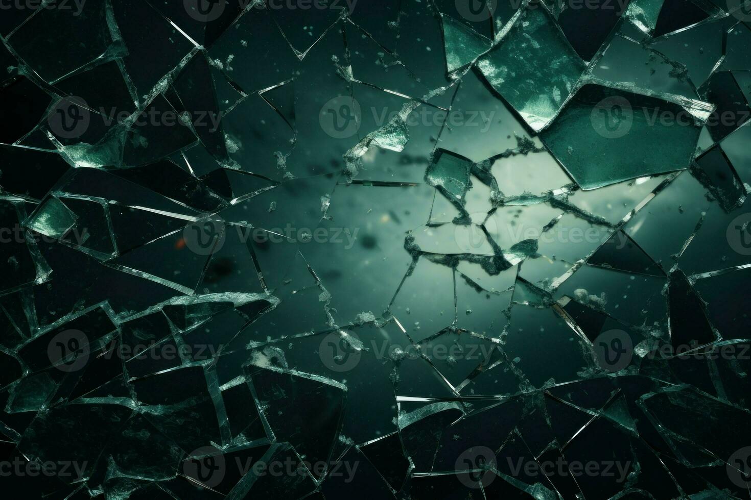 Fragile Broken glass mockup. Generate Ai photo