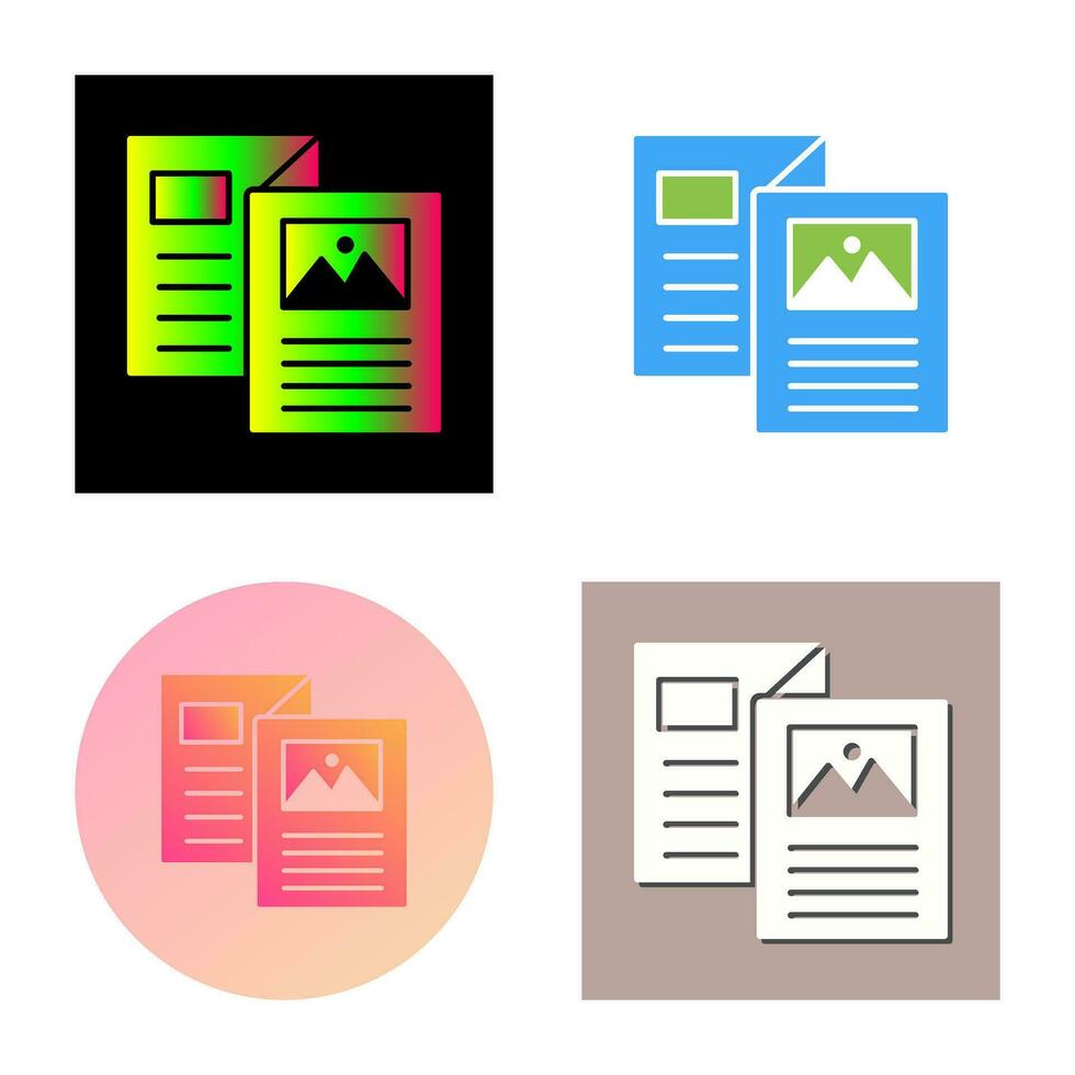 Brochure Vector Icon