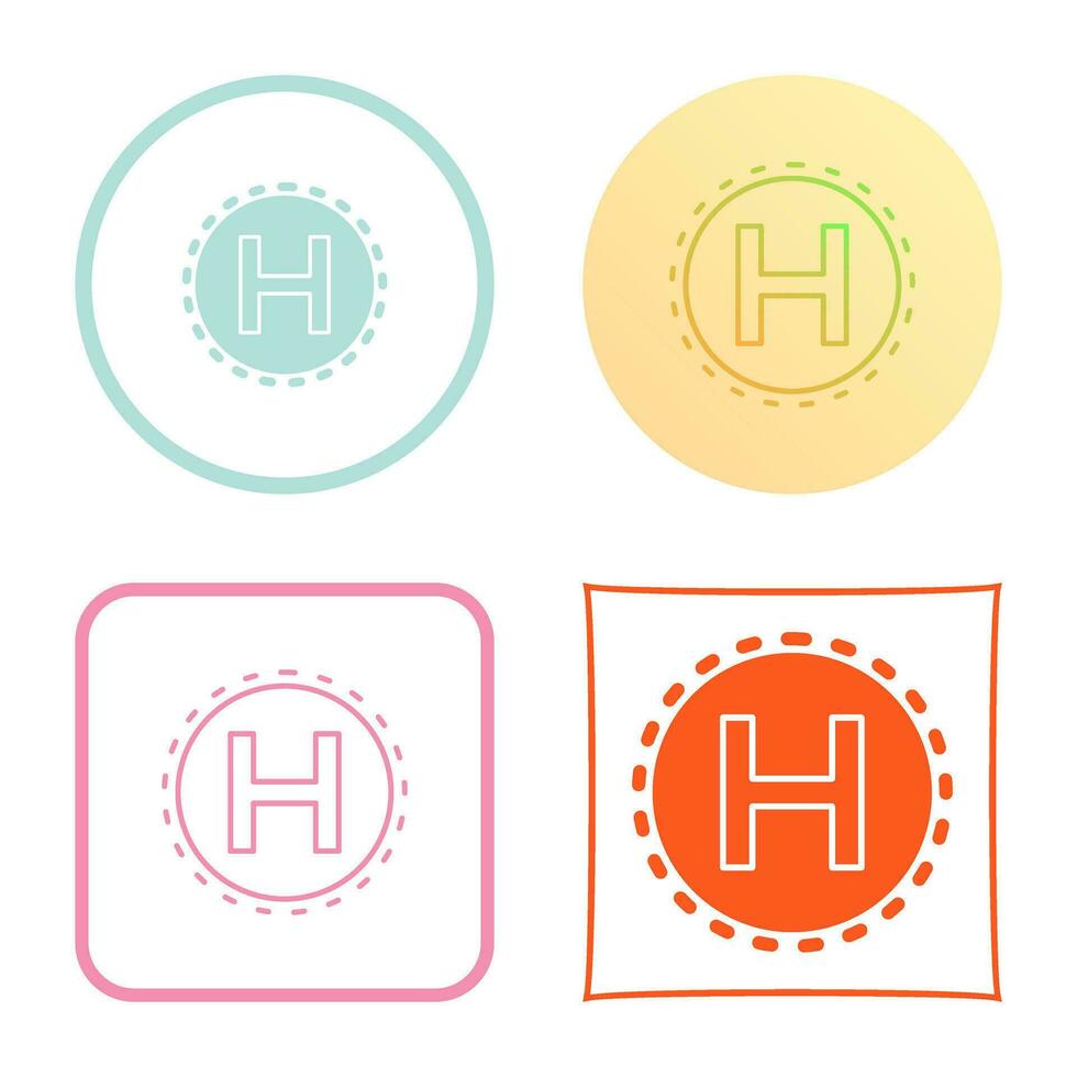 Helipad Vector Icon