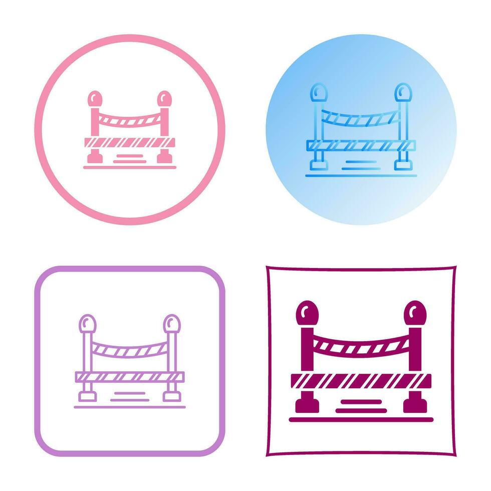 Do Not Cross Line Vector Icon