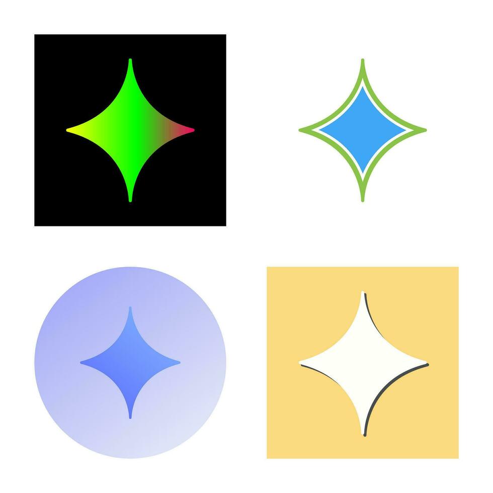 Unique Diamond Vector Icon