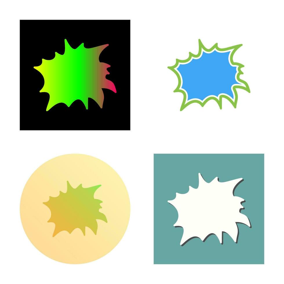 Unique Explosion Vector Icon