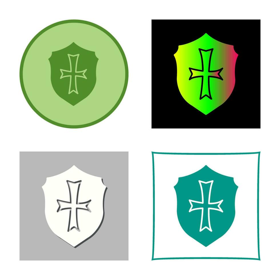 Unique Sheild Vector Icon