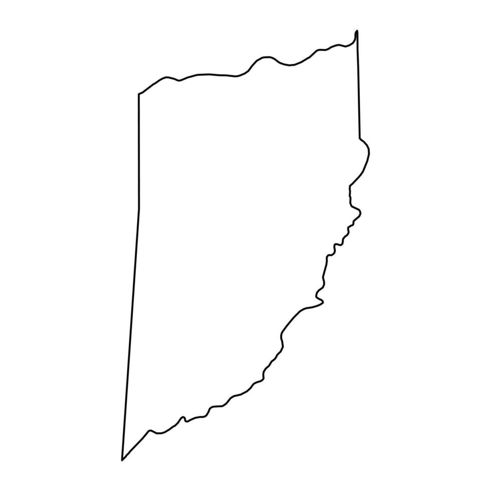 Cayo distrito mapa, administrativo división de belice vector