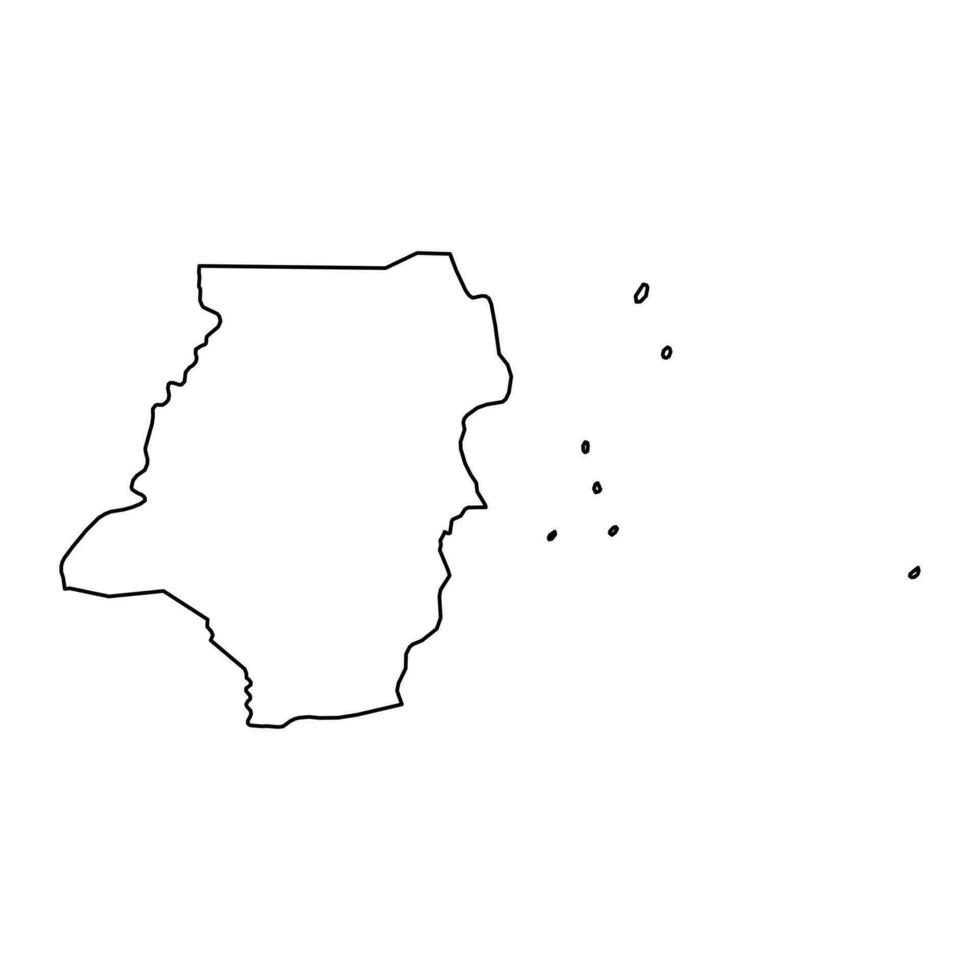 estan Arroyo distrito mapa, administrativo división de belice vector