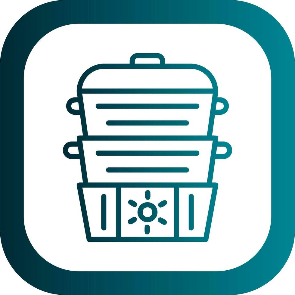 Steamer Vector Icon Design