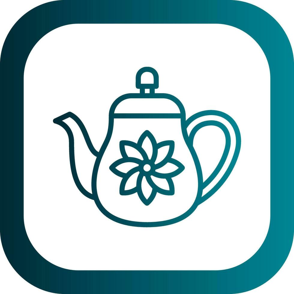 Teapot Vector Icon Design