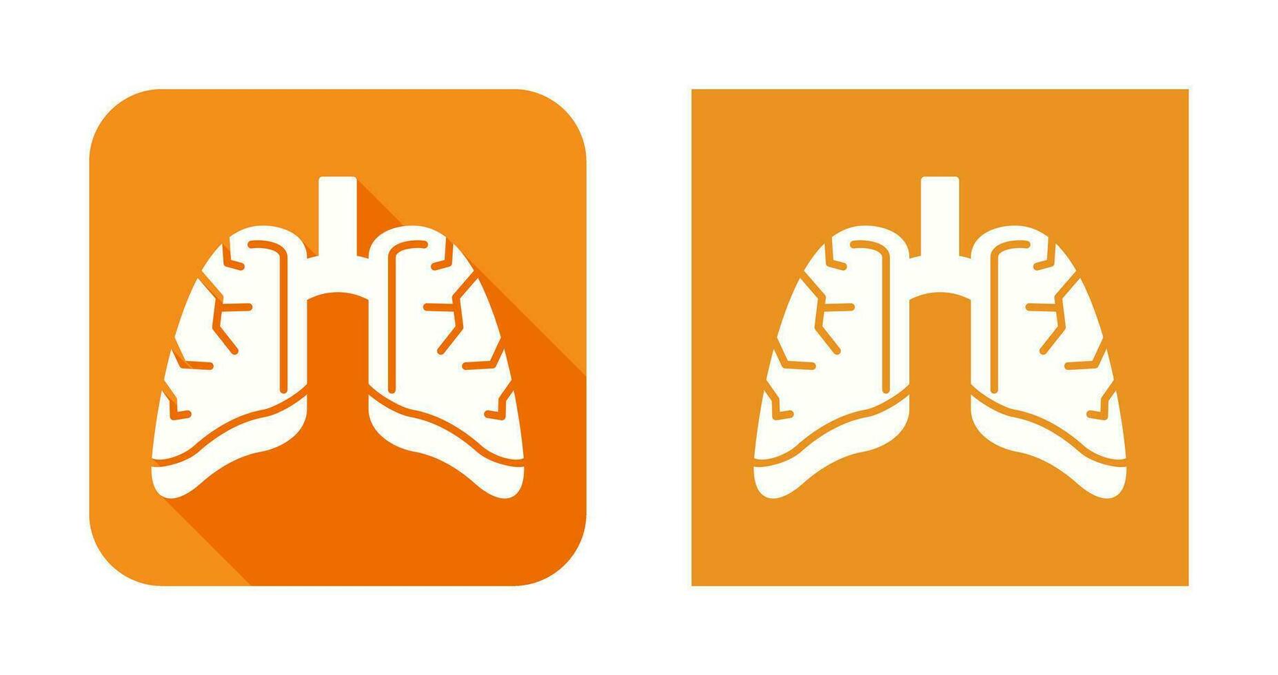 Lungs Vector Icon