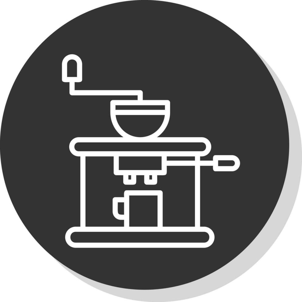 Coffee Grinder Vector Icon Design