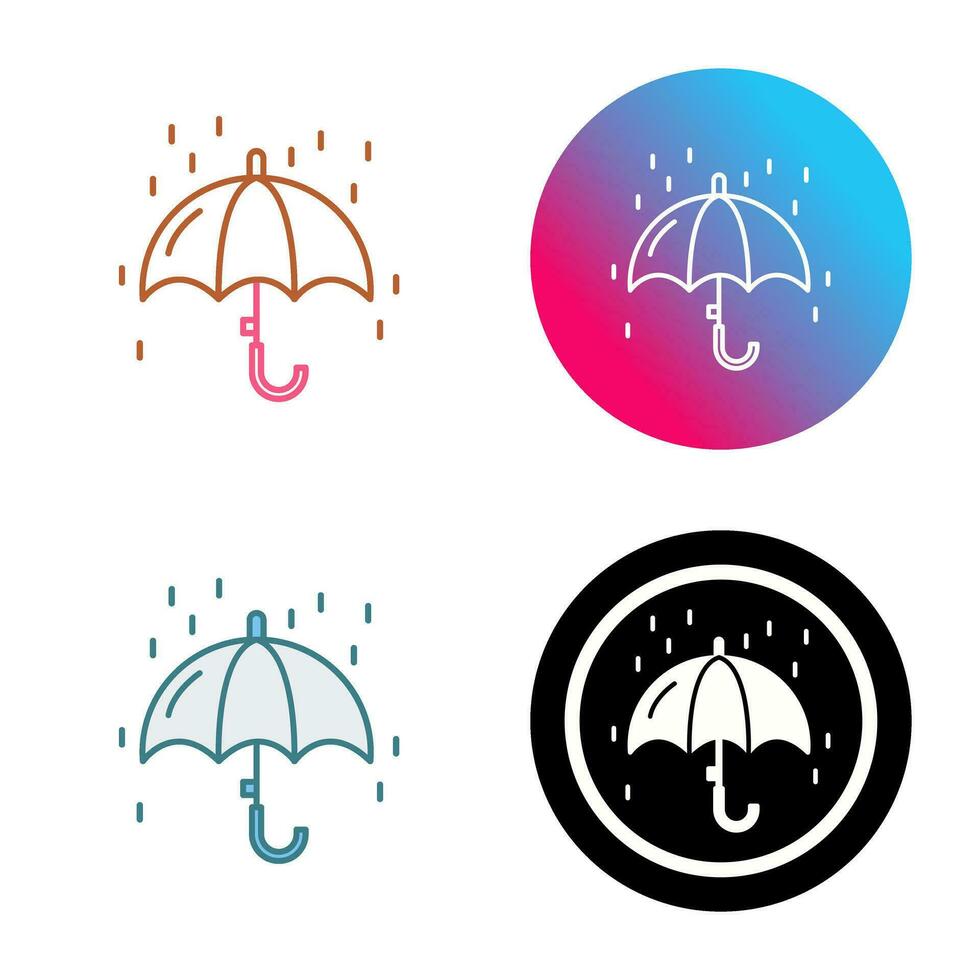 Raining Vector Icon