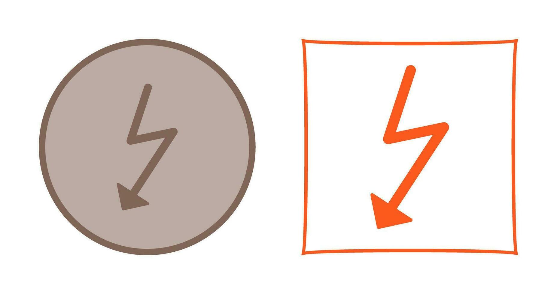 Unique Flash Vector Icon