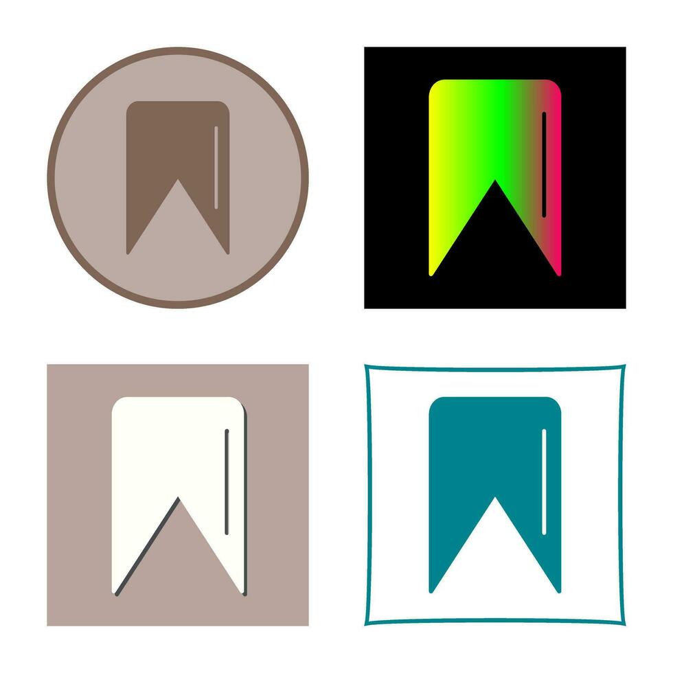 Unique Bookmark Vector Icon