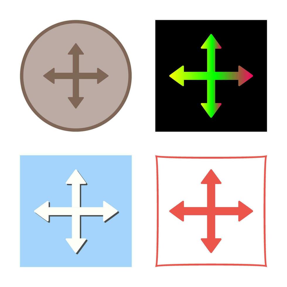 Unique Move Vector Icon