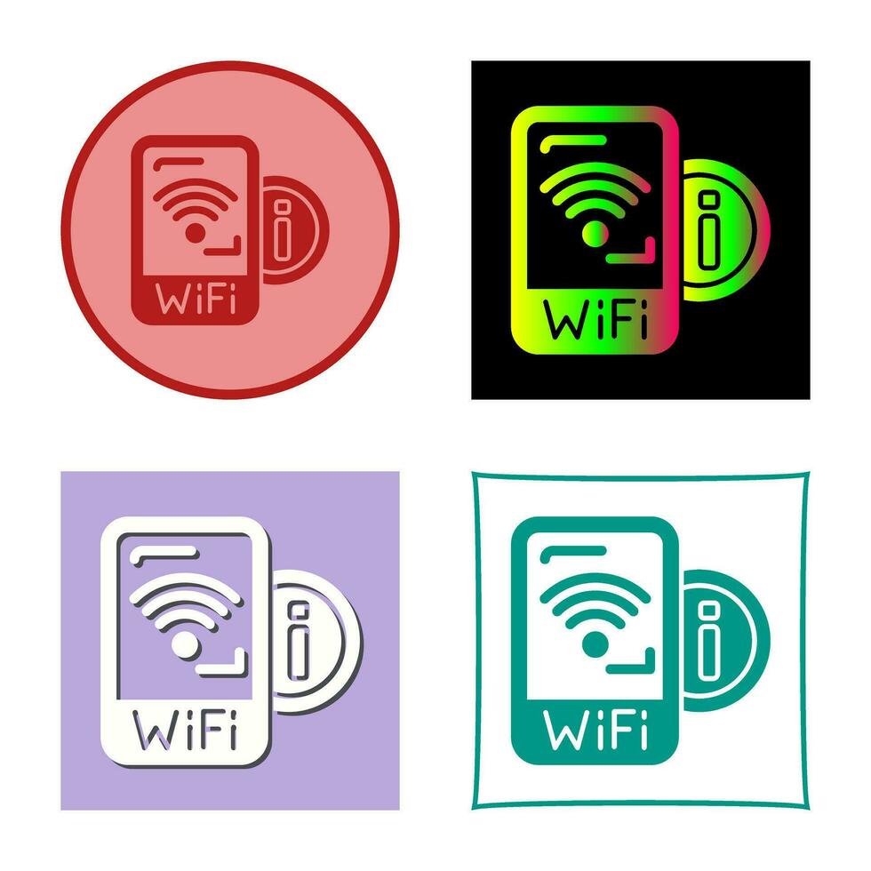 icono de vector de señal wifi