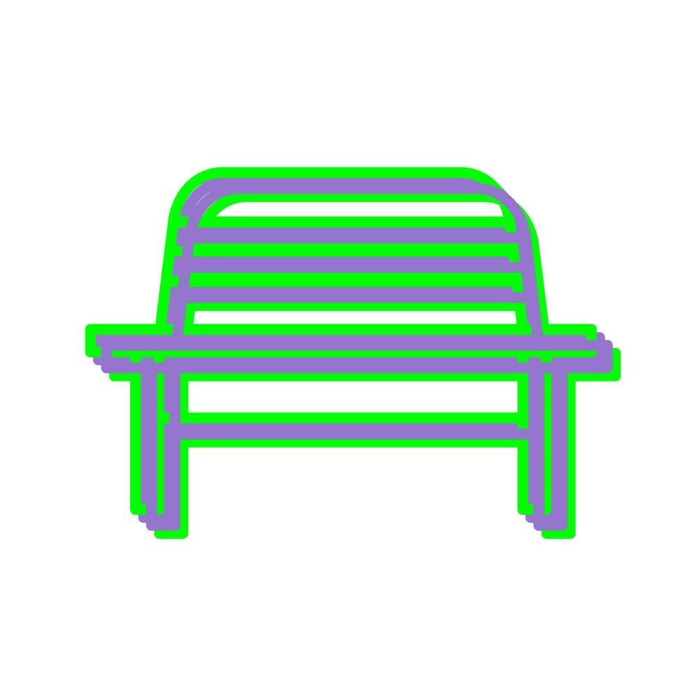 Garden Bench Vector Icon