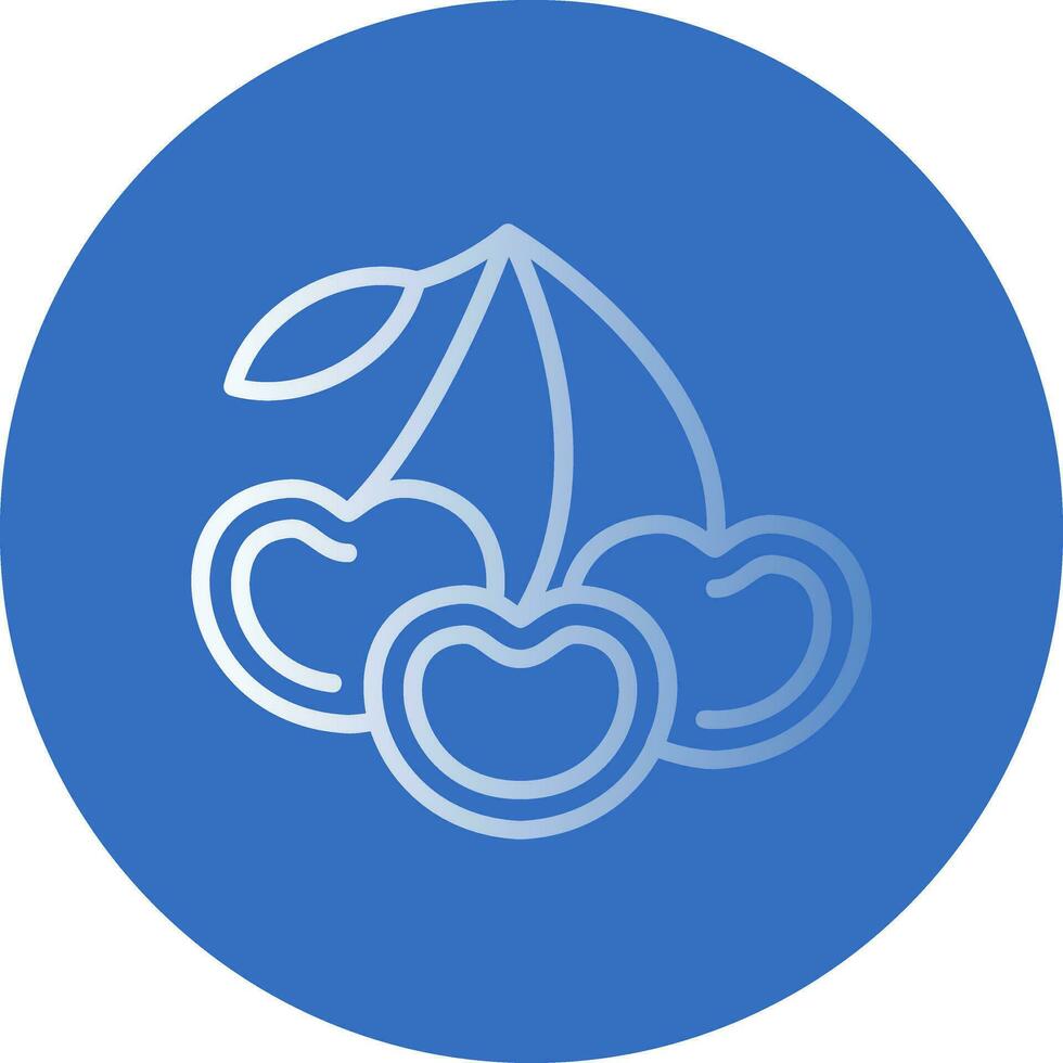 Cherries Vector Icon Design
