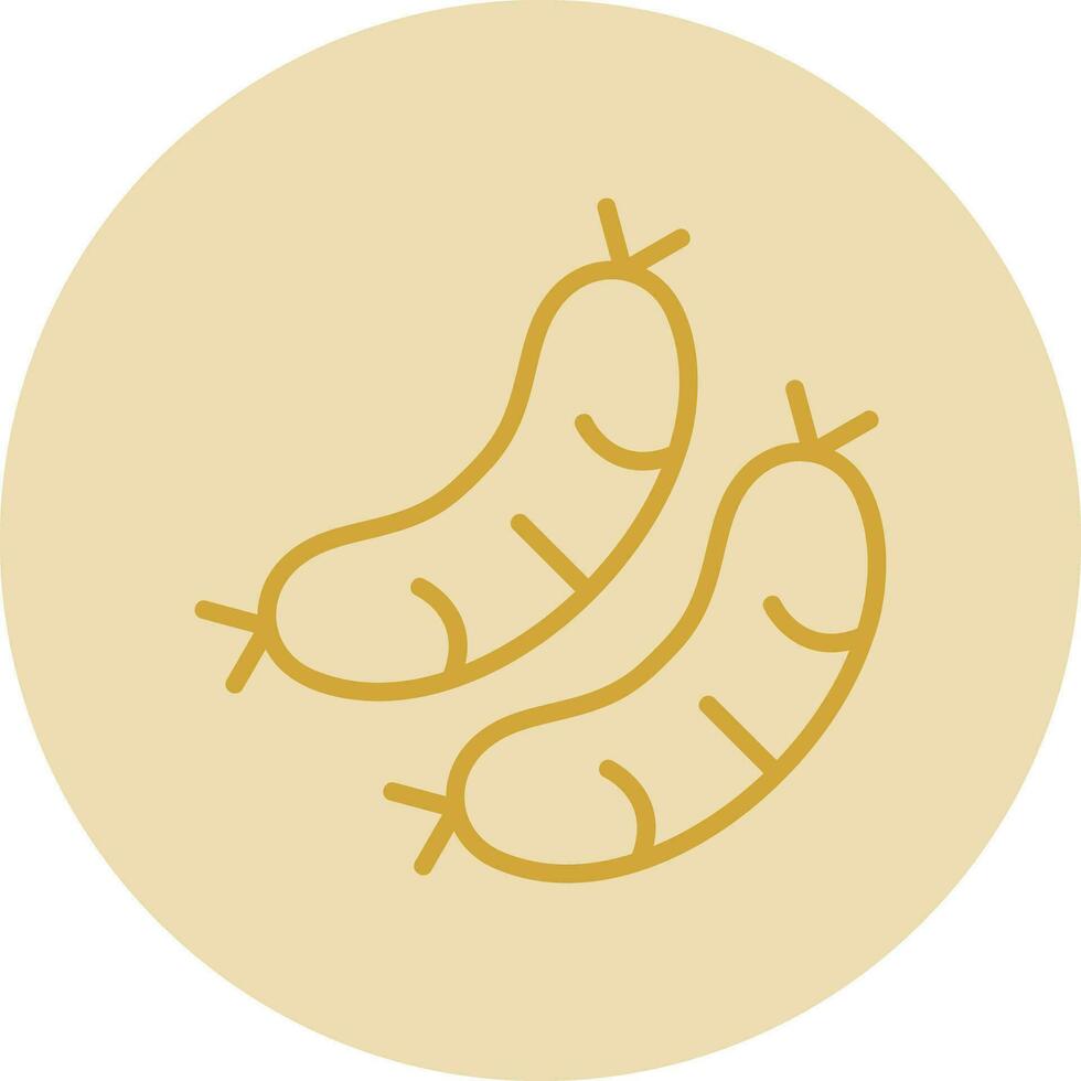 Sausage Vector Icon Design