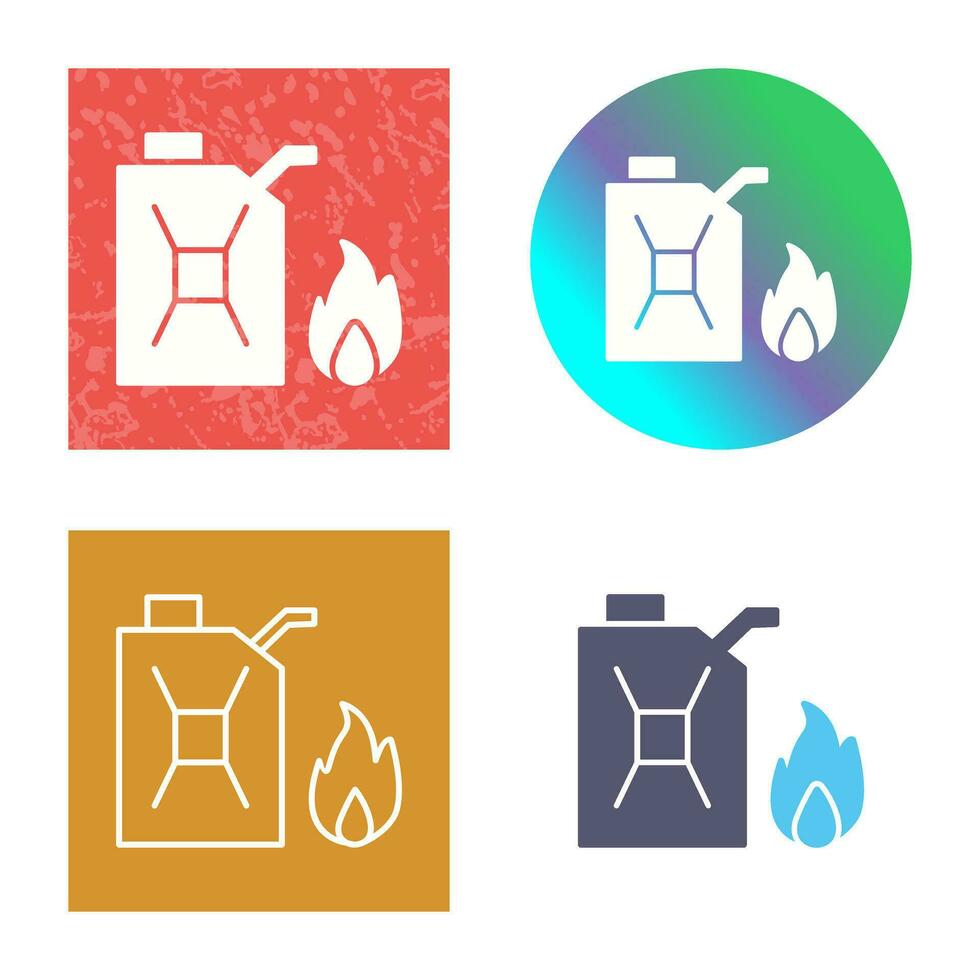 Unique Fuel to Fire Vector Icon