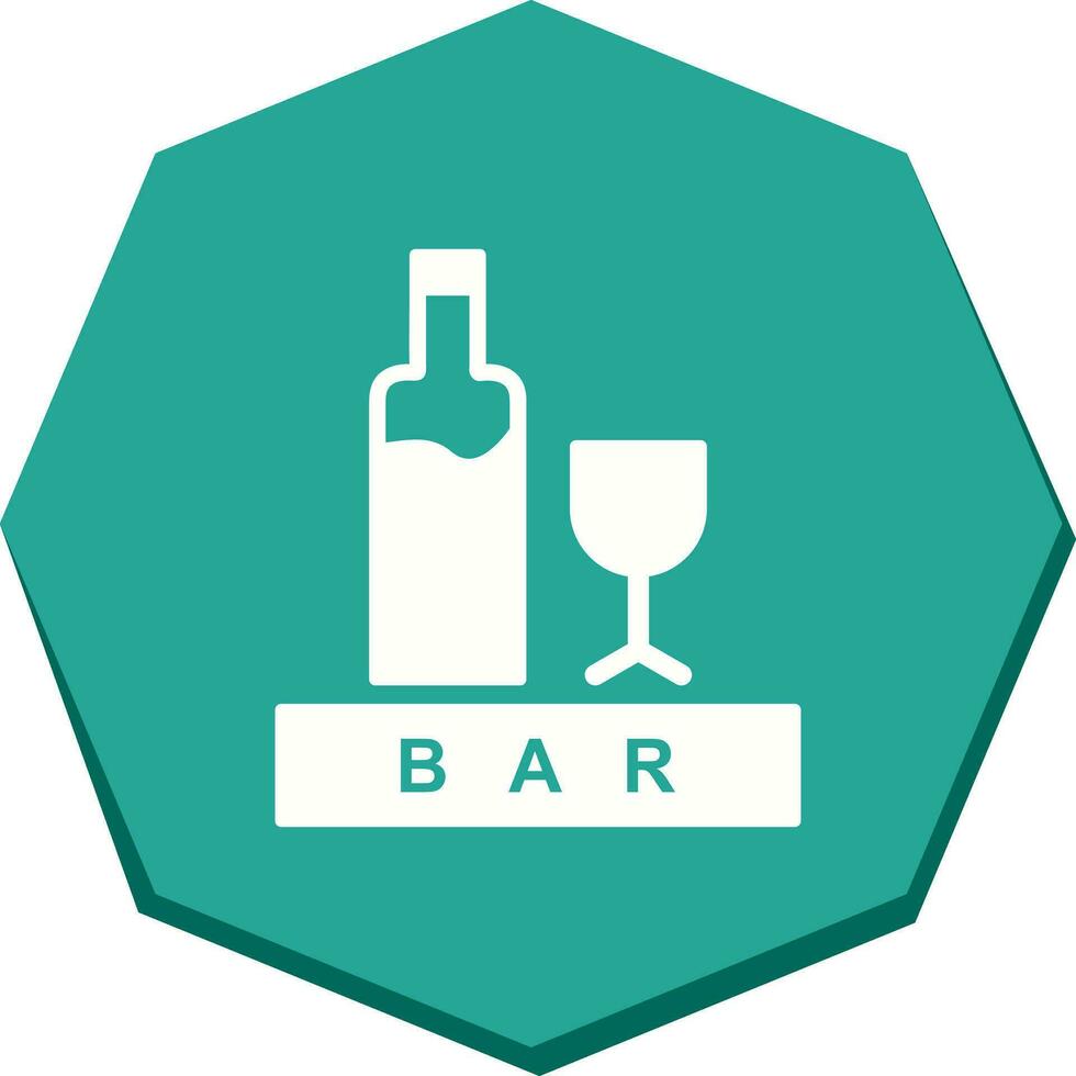 Unique Bar Sign Vector Icon