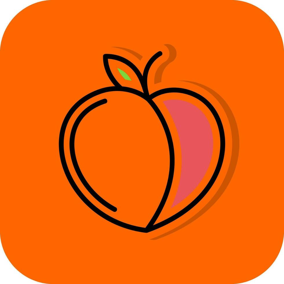 Peach Vector Icon Design