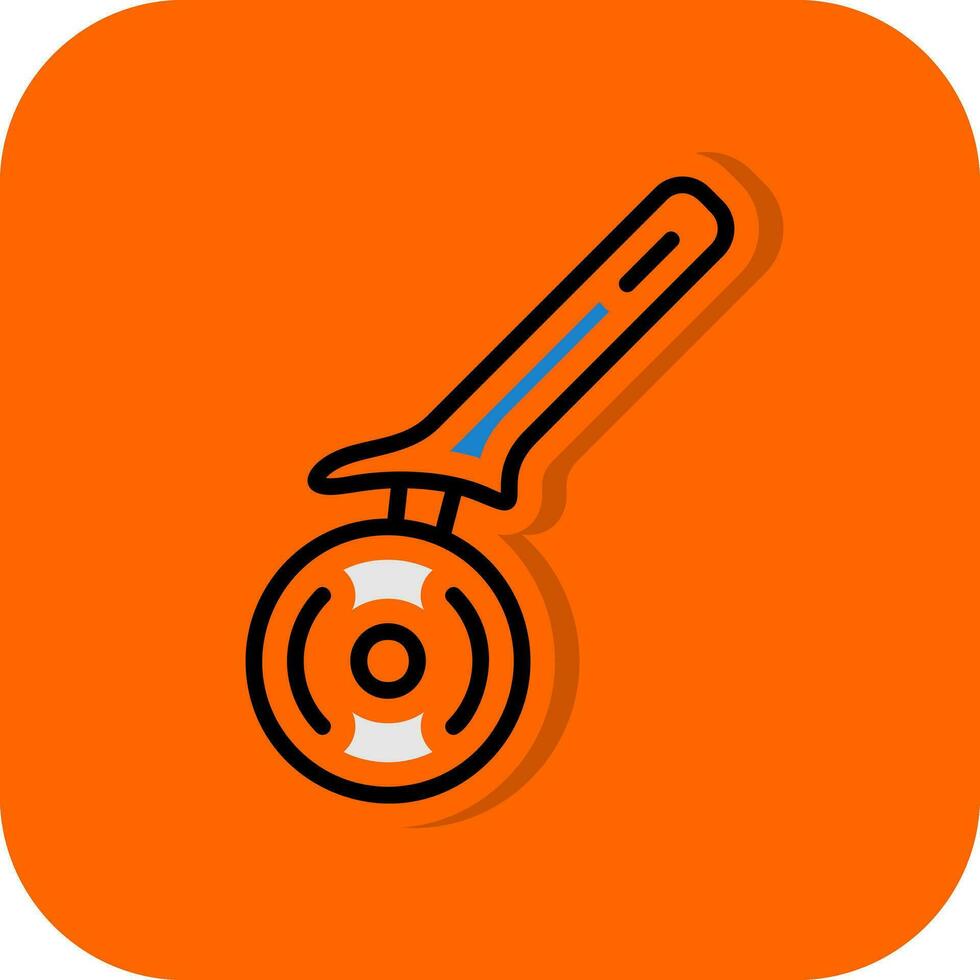 Pizza Cutter Vector Icon Design