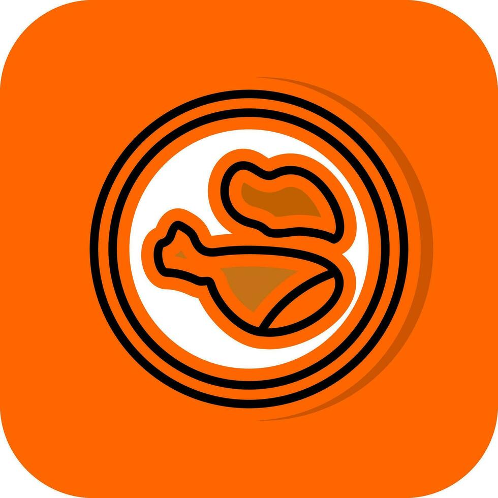 Chicken Vector Icon Design