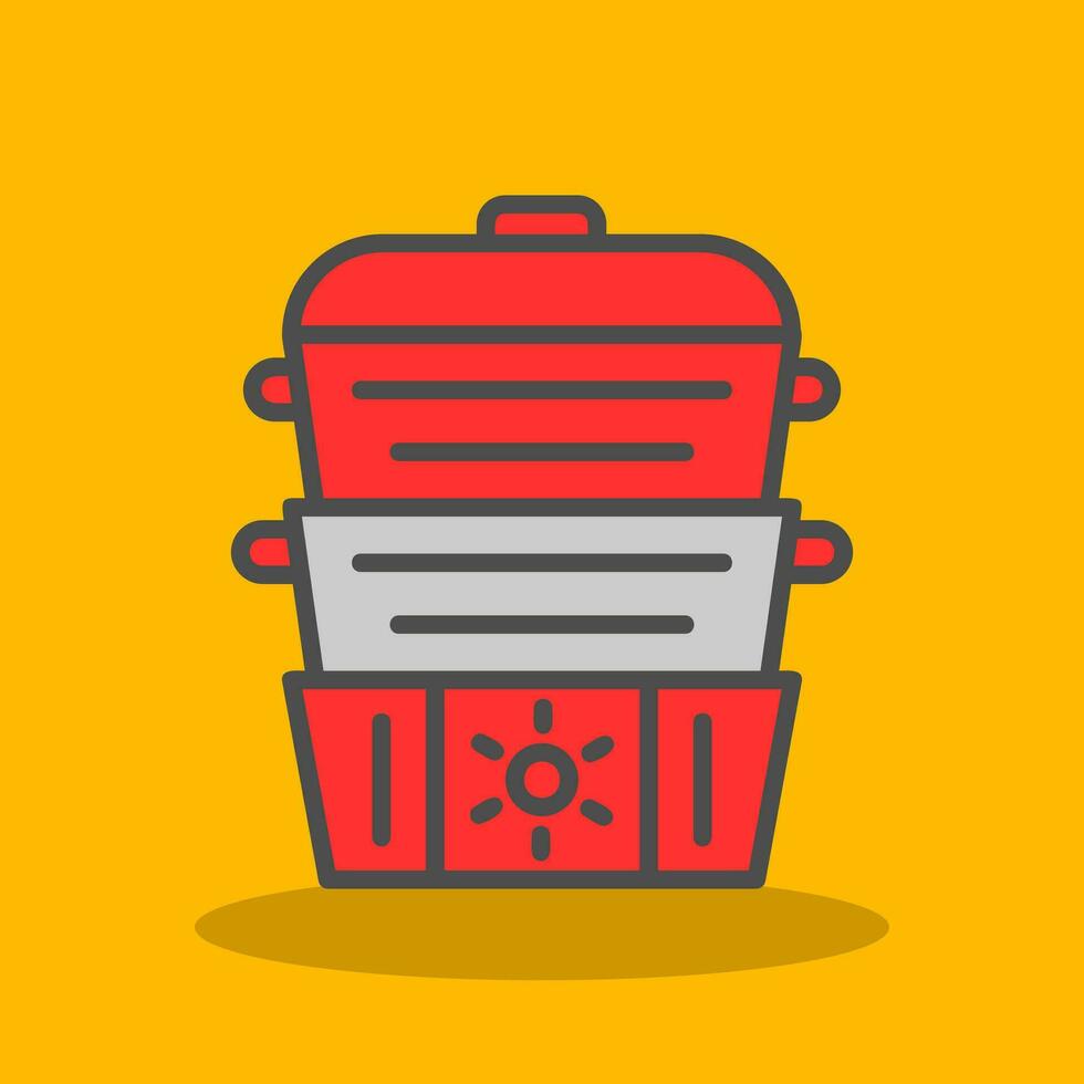 Steamer Vector Icon Design