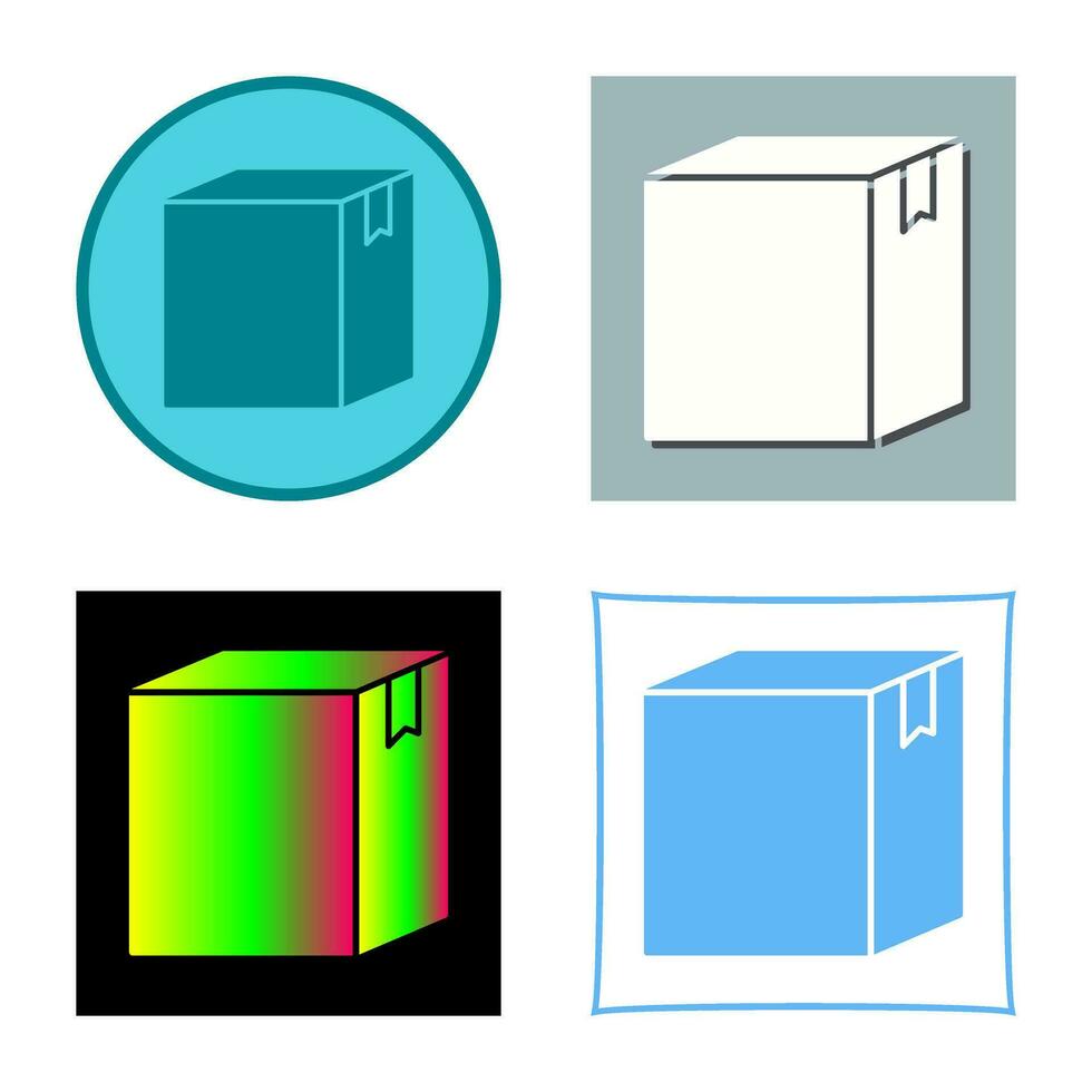 icono de vector de caja