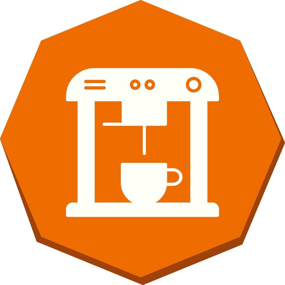 Unique Coffee Machine Vector Icon