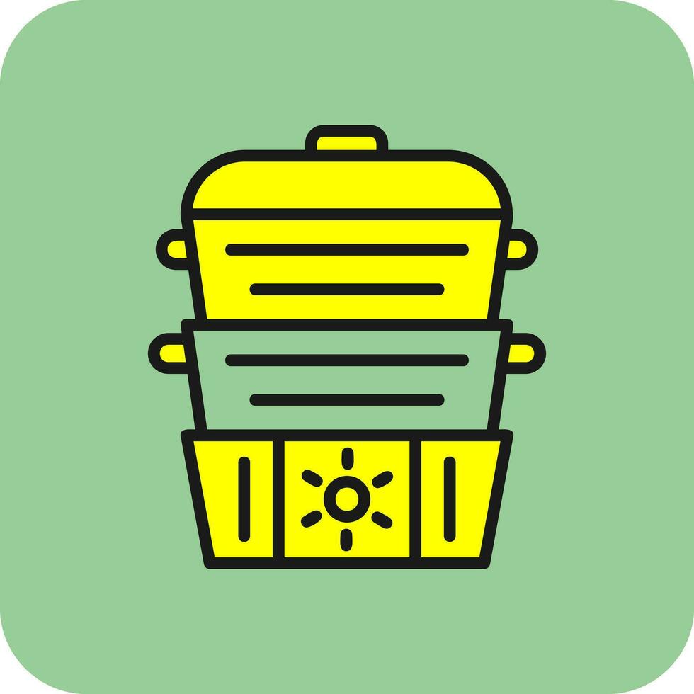 Steamer Vector Icon Design