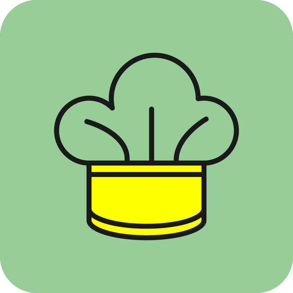 diseño de icono de vector de sombrero de chef