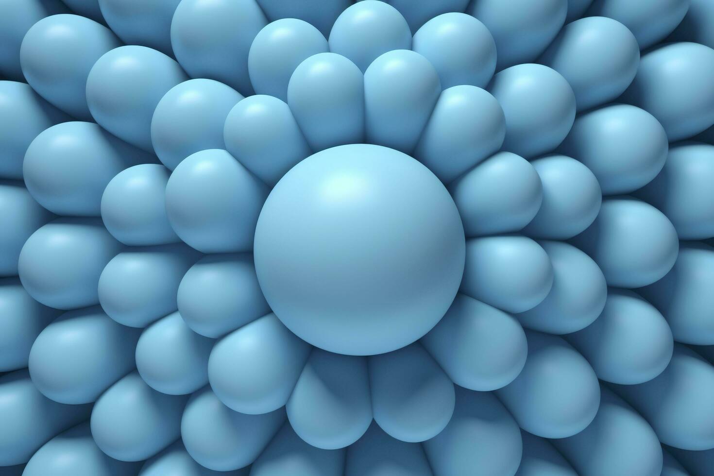 3d background of blue balls. photo