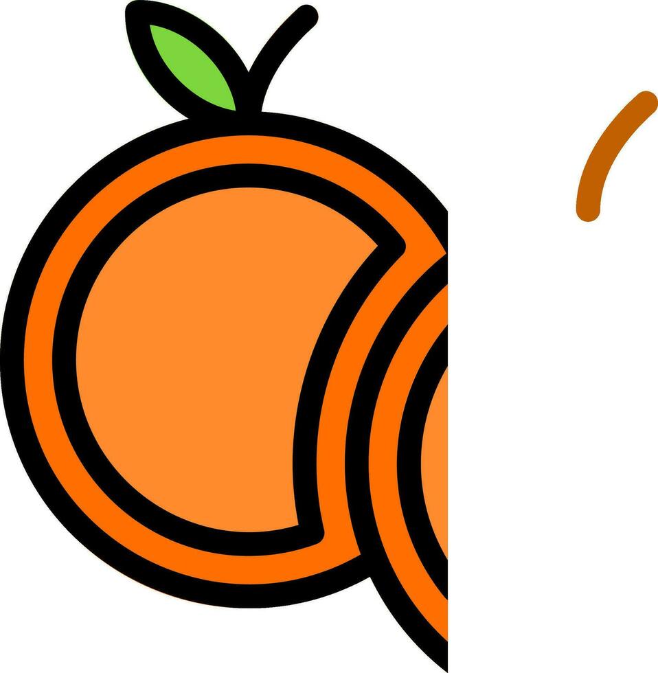 Orange Vector Icon Design