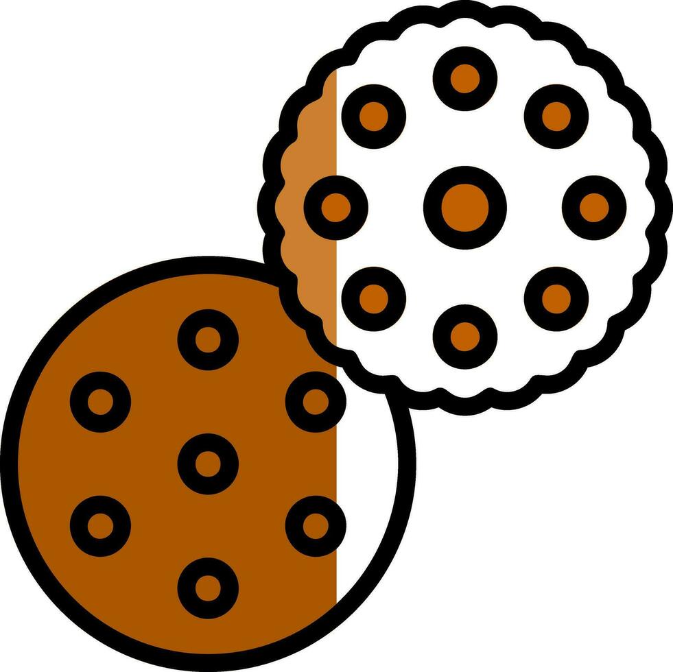 Biscuit Vector Icon Design