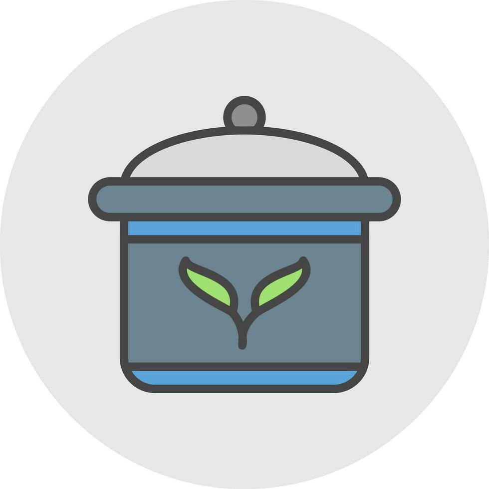 Casserole Vector Icon Design