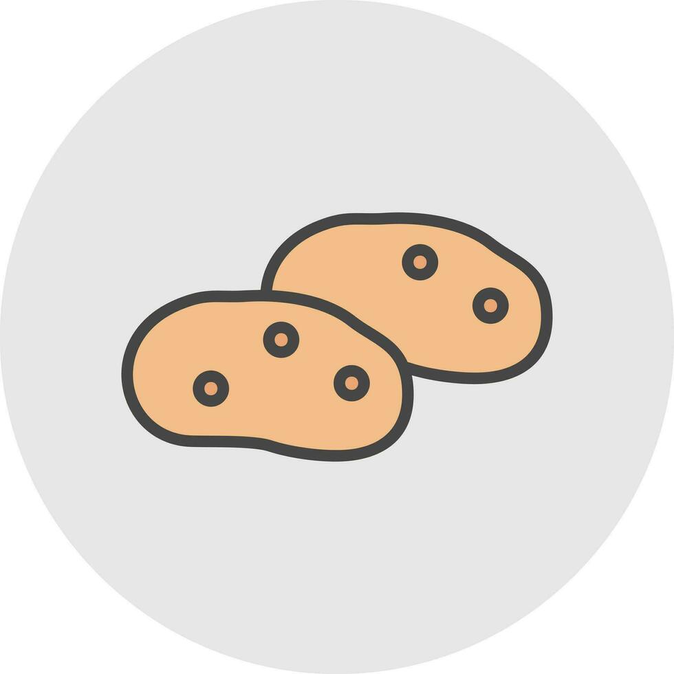 Potatoe Vector Icon Design