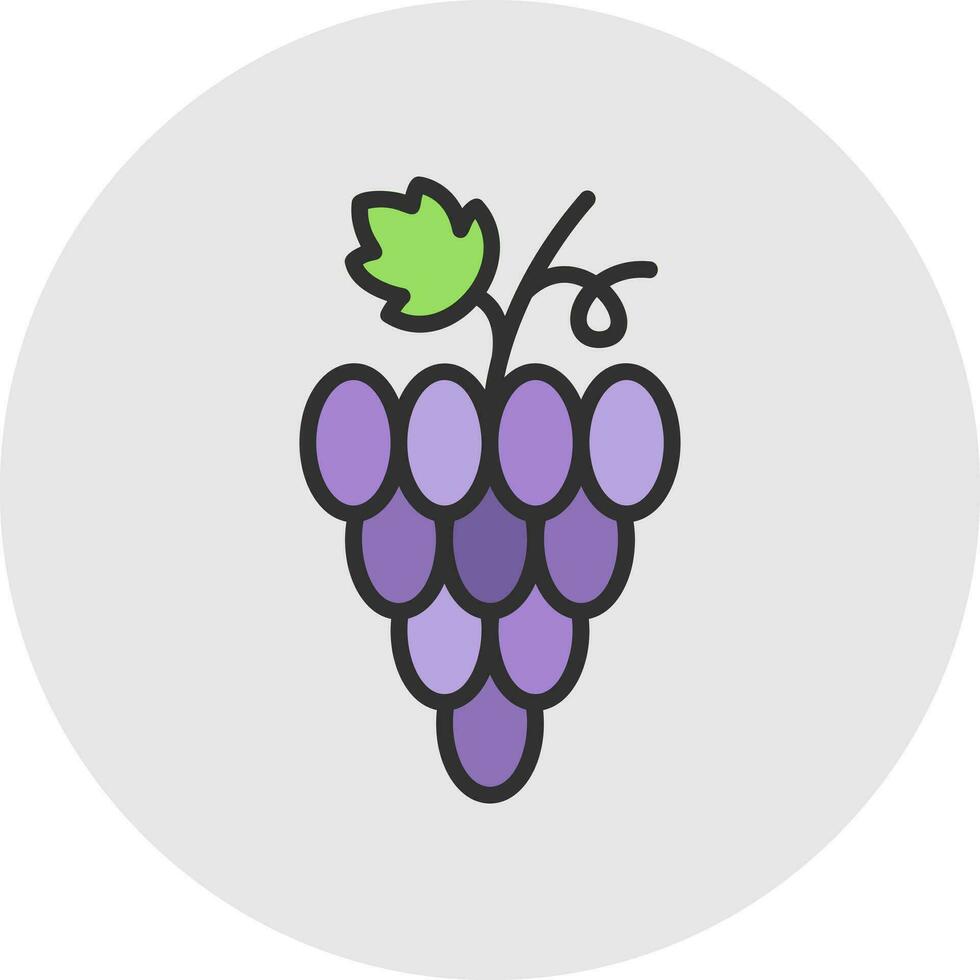 Grapes Vector Icon Design