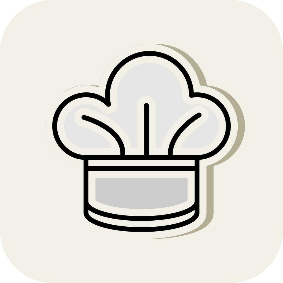 diseño de icono de vector de sombrero de chef