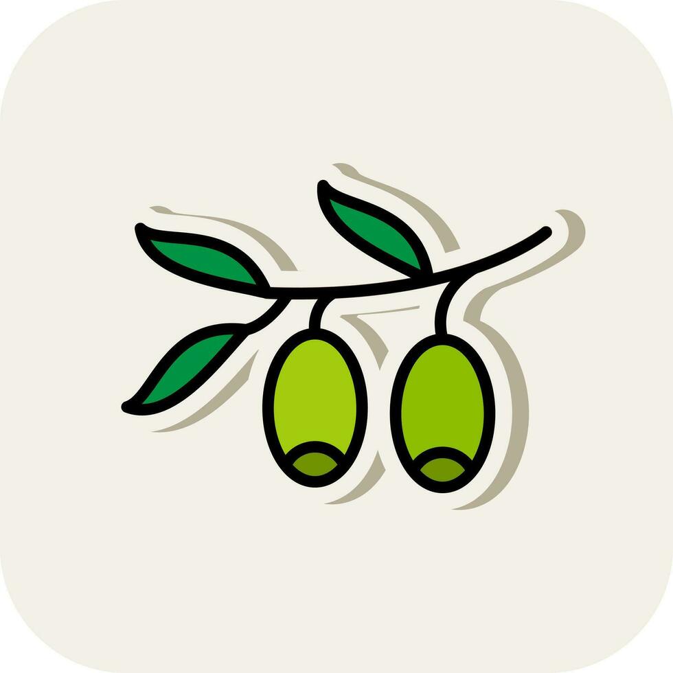 Olive Vector Icon Design