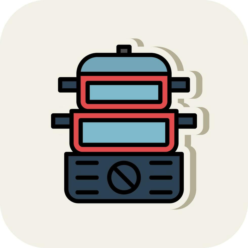 Steamer Vector Icon Design