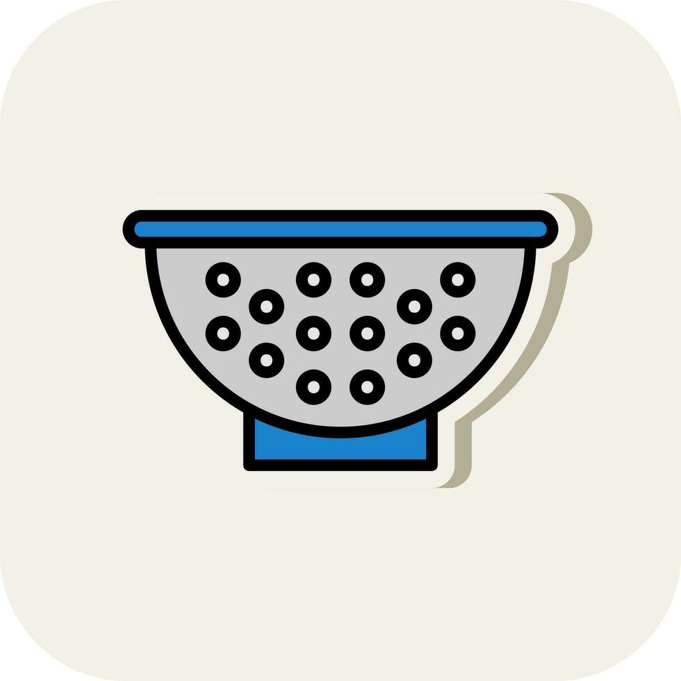 Colander Vector Icon Design