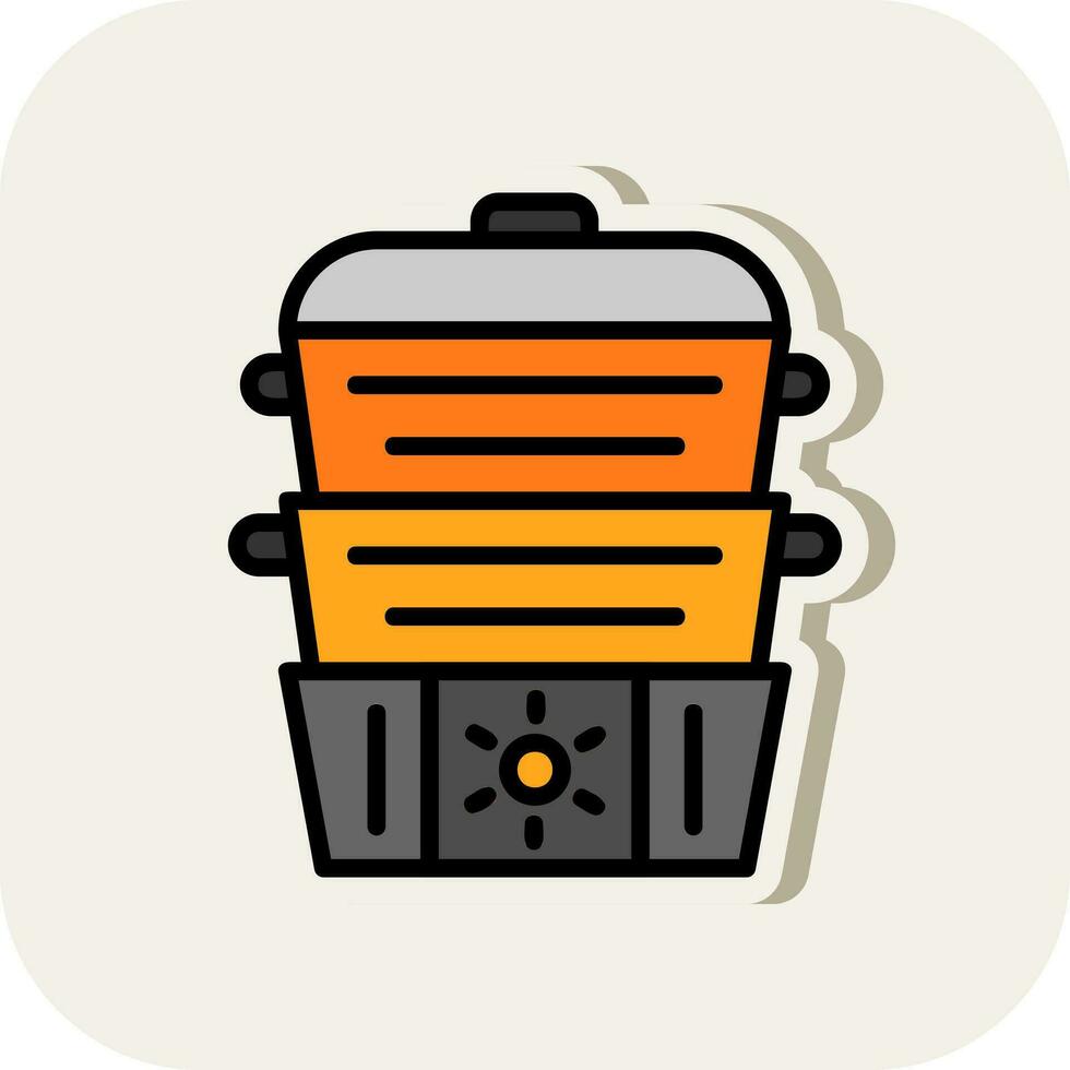 Steamer Vector Icon Design