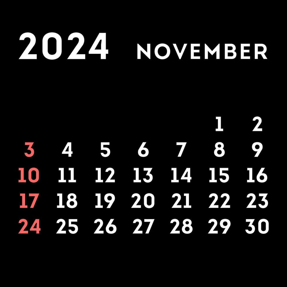 Calendar 2024 - All months 26819244 Vector Art at Vecteezy