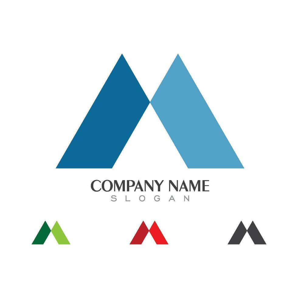 M Letter Logo Template vector