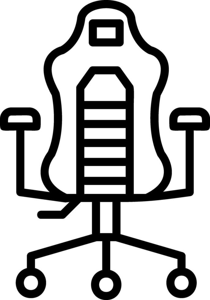 VR Gaming Chair Vector Icon Design