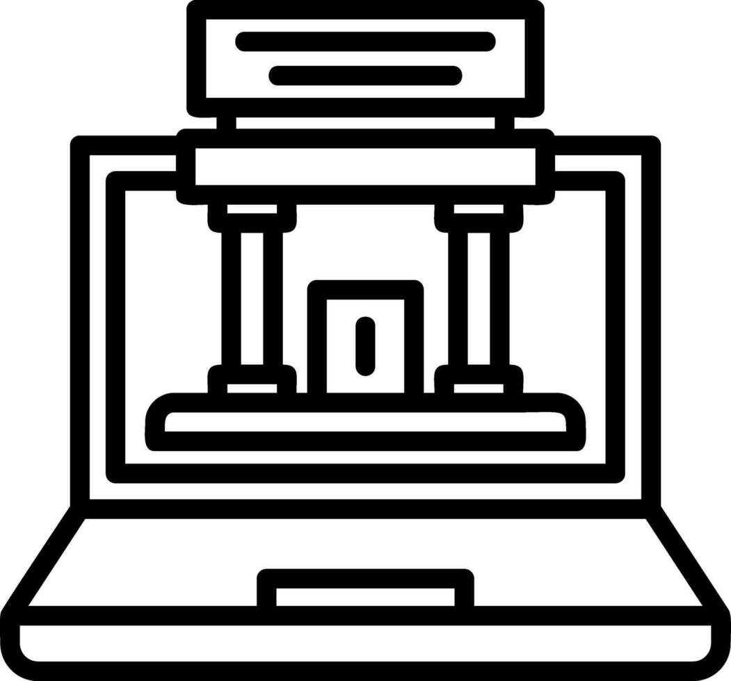Augmented Museum Vector Icon Design